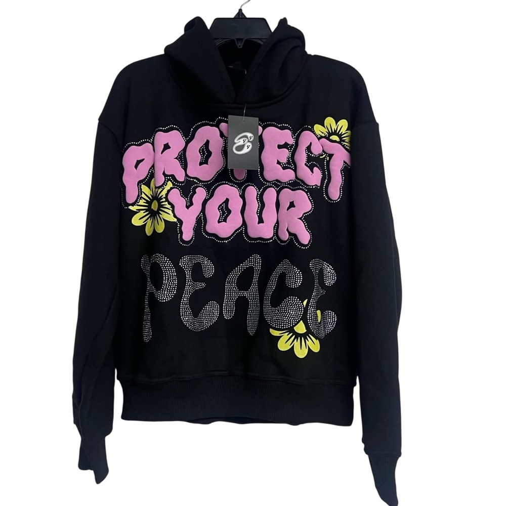 Euphoric 777 Protect Your Peach Mental Health Pullover Hoodie Sweatshirt